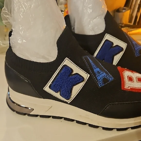 Karl Lagerfeld Black and Blue Sneakers - Picture 6 of 7